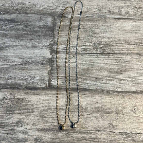 Lokai Single Pendant Necklace- Lot of 2 - Silver/Gold - Picture 1 of 2